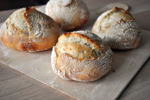 Frühstücksbrötchen ohne Kneten