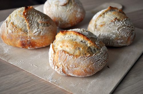 Frühstücksbrötchen ohne Kneten